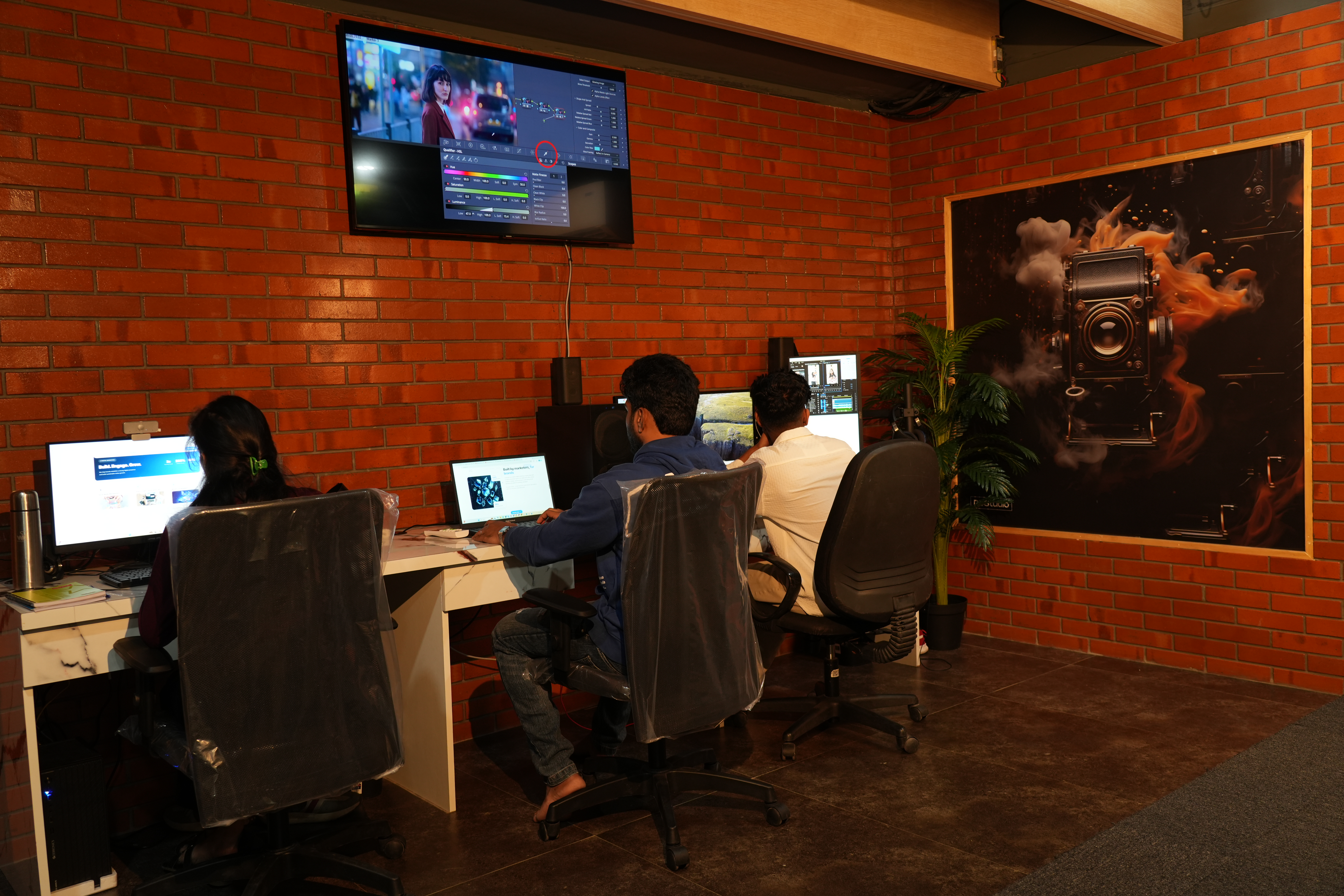 Control room and 4K video edit suite